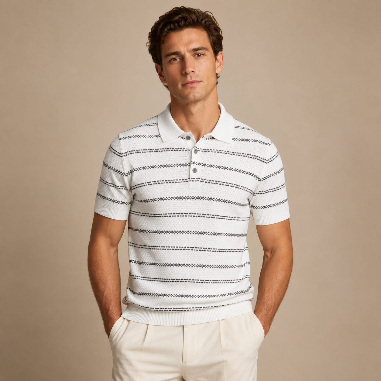 Men’s Short-Sleeve Knit Polo