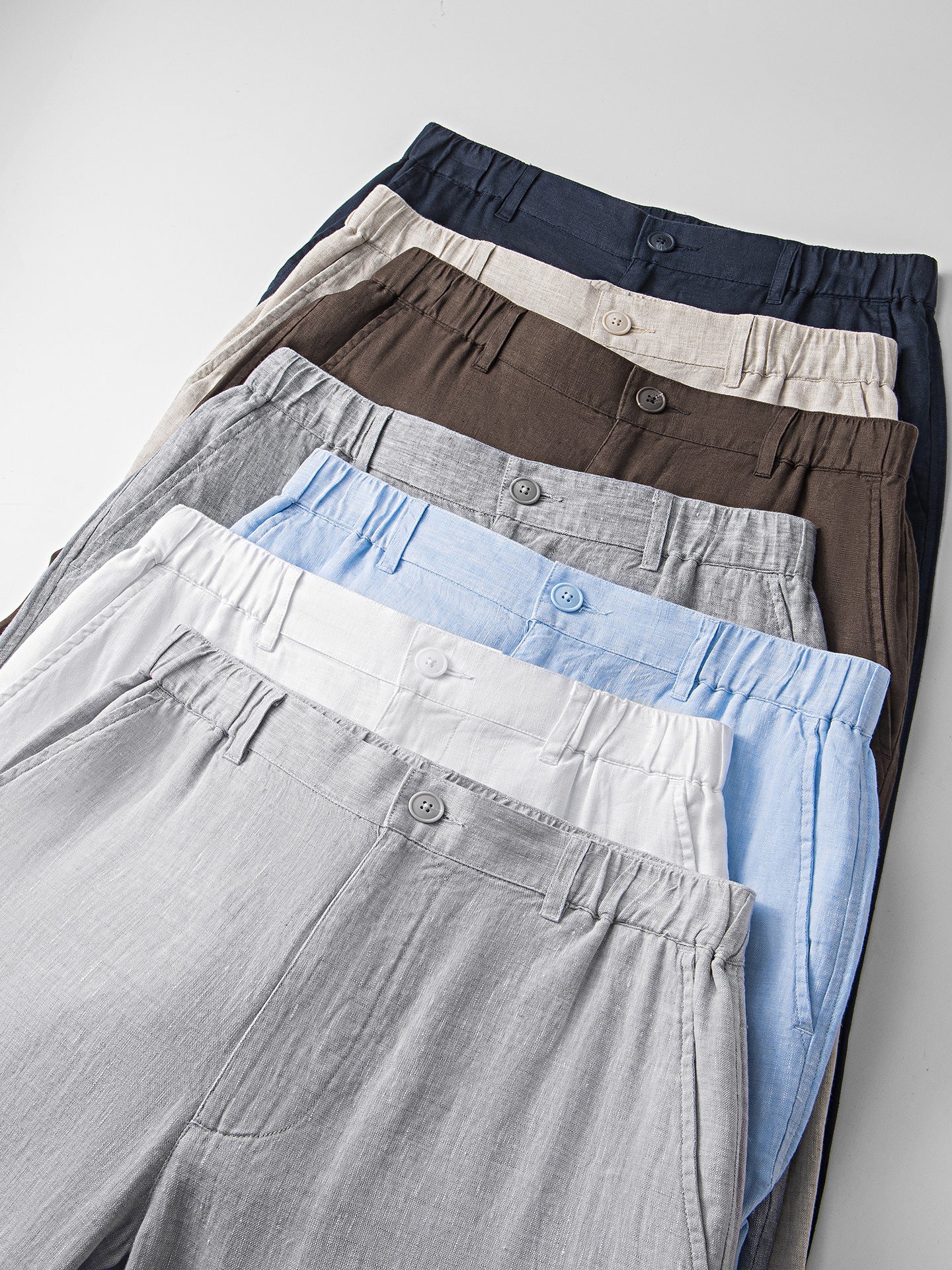 Men's Summer Linen Casual Shorts Riviera Ease