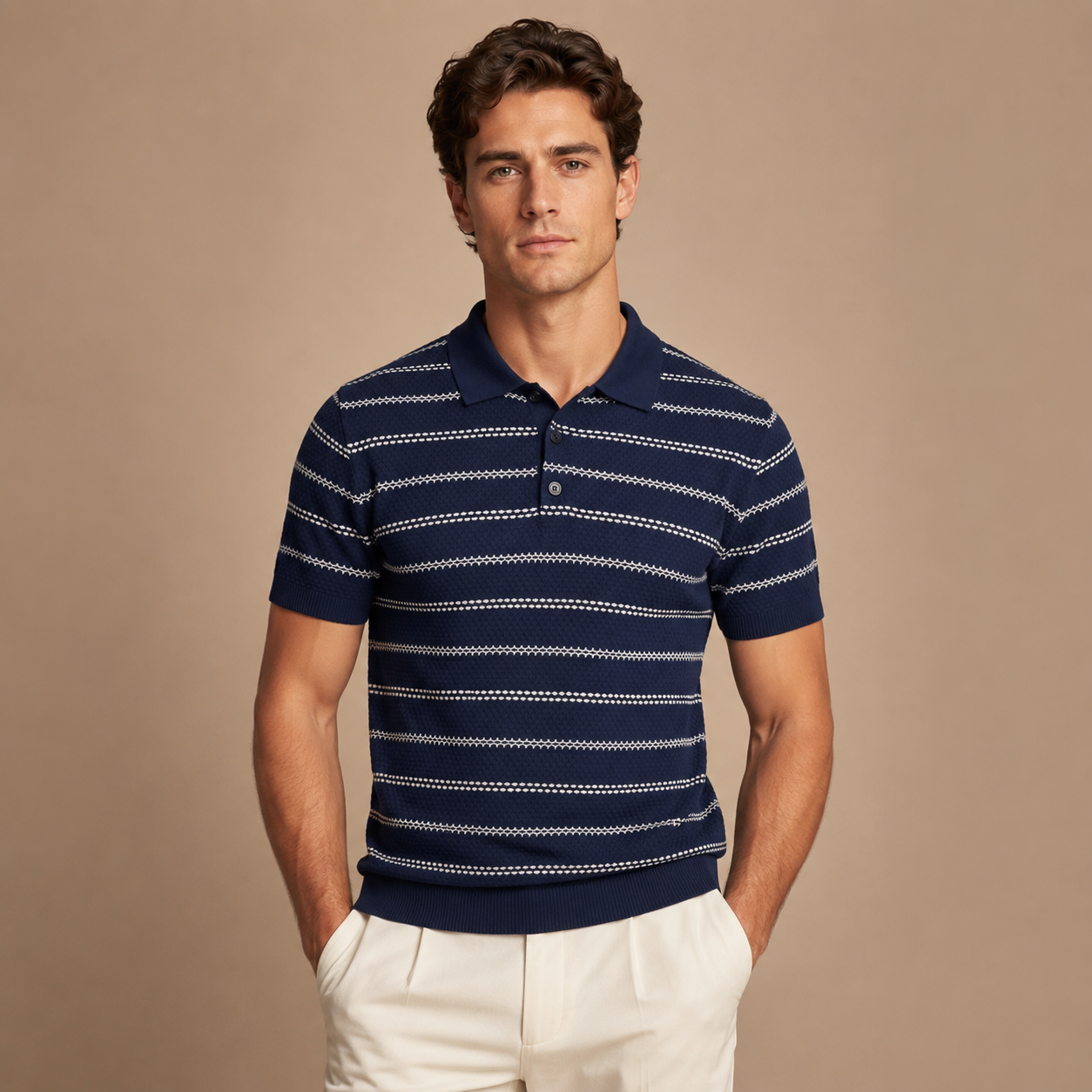 Men’s Short-Sleeve Knit Polo