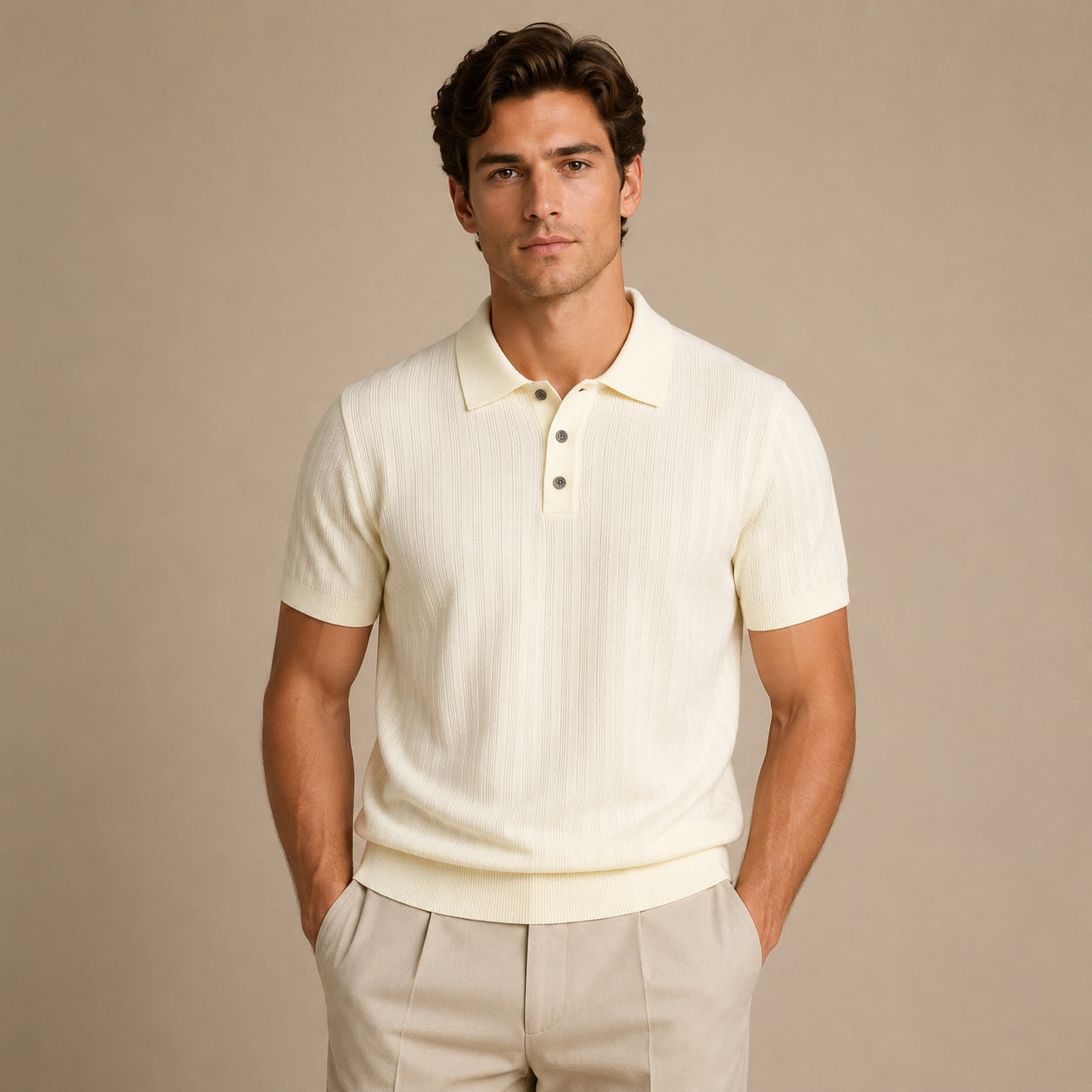 Men’s Short-Sleeve Knit Polo