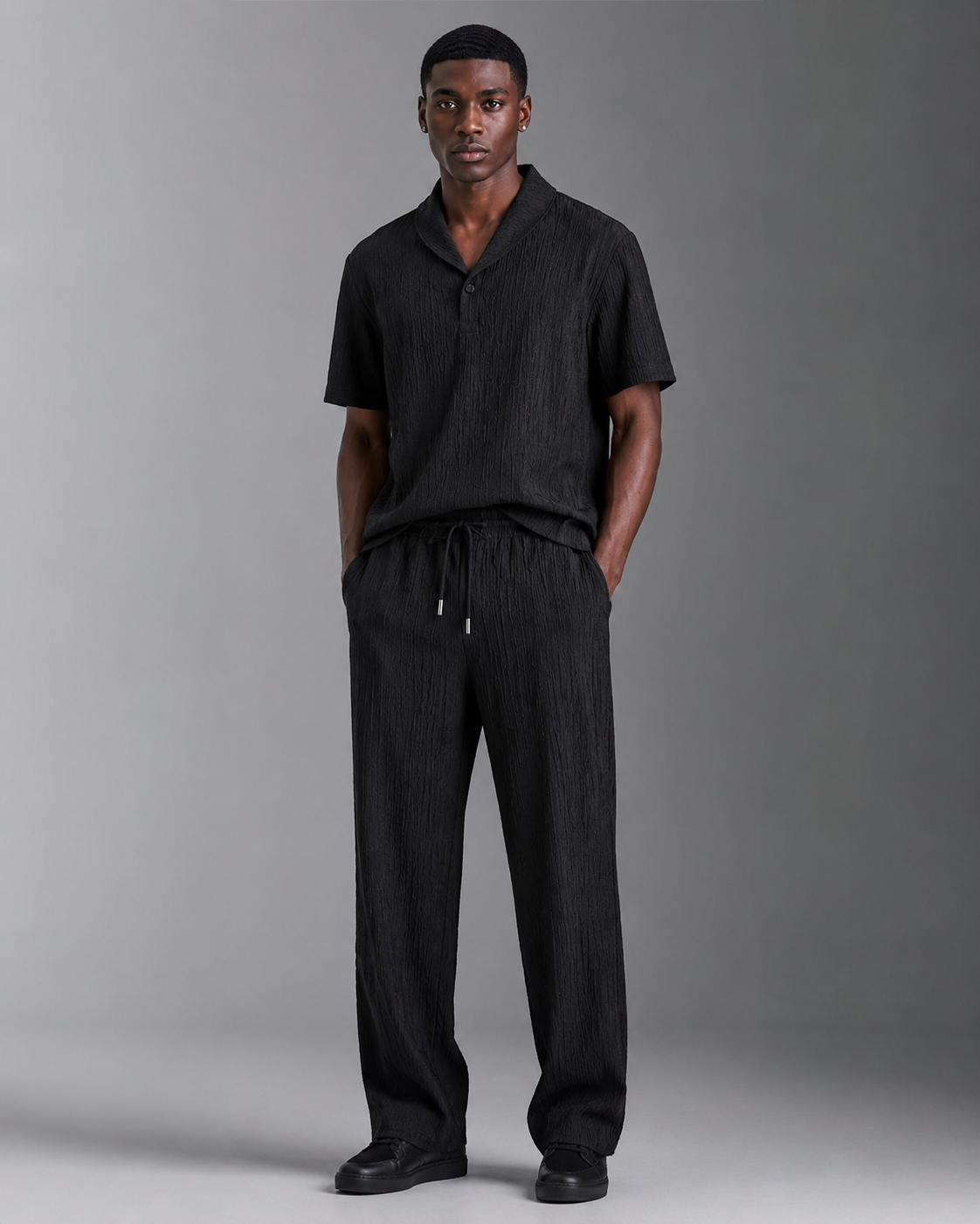 Men's Textured Ice Silk Summer Sports Set Aurelio Motion