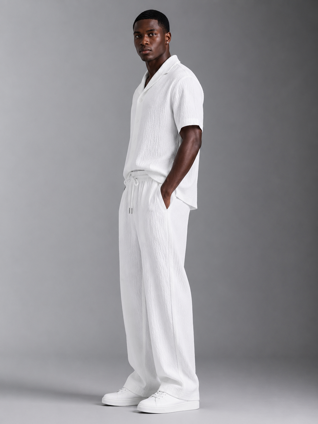 Men's Textured Ice Silk Summer Sports Set Aurelio Motion