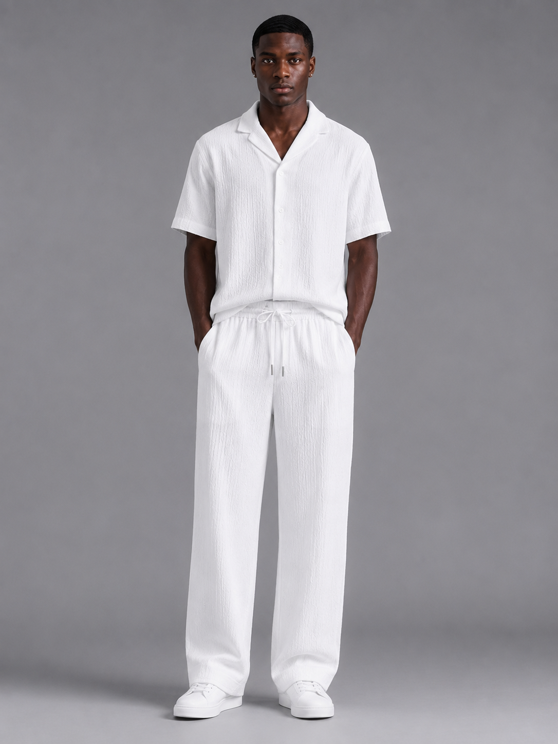 Men's Textured Ice Silk Summer Sports Set Aurelio Motion