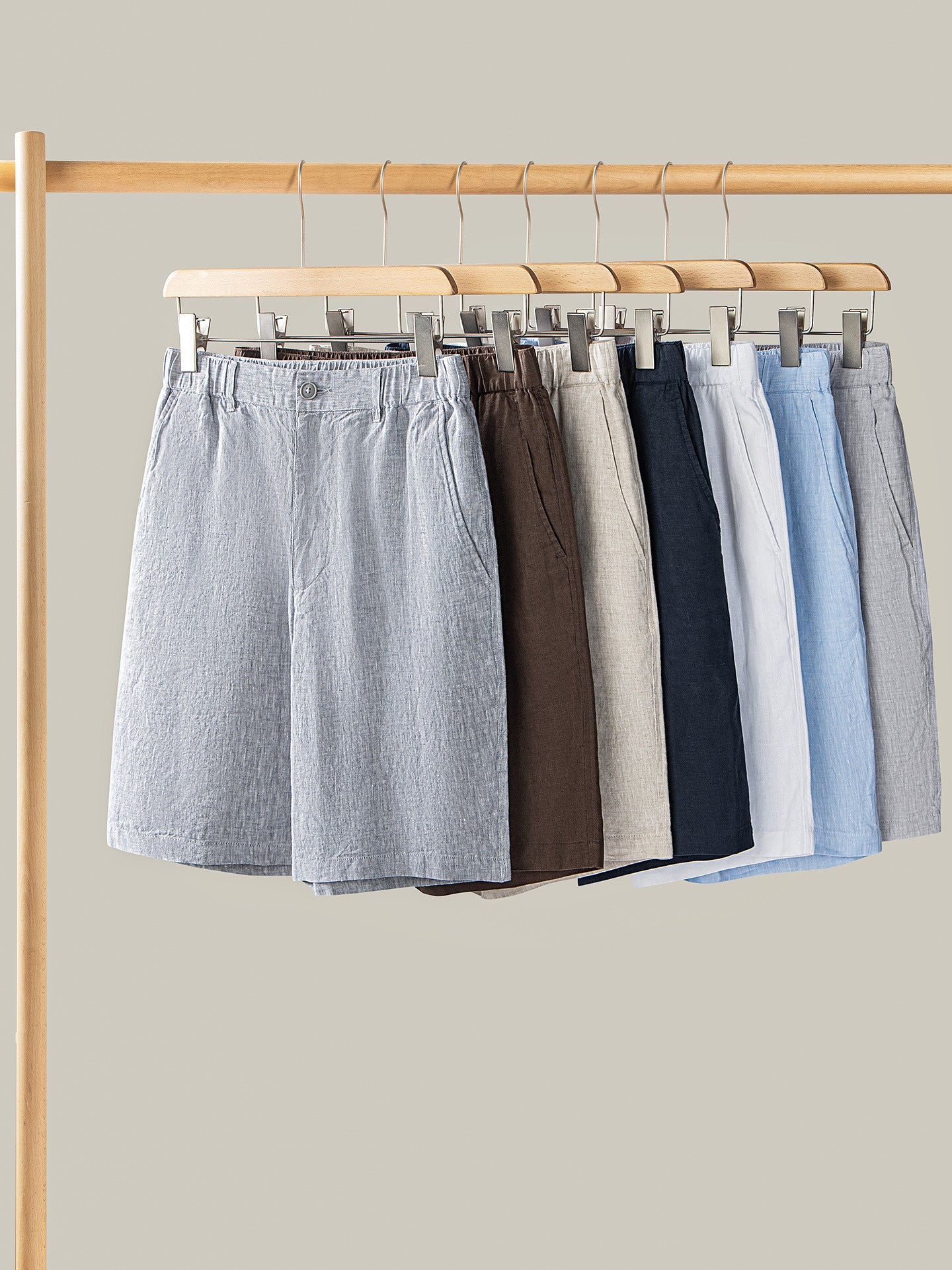 Men's Summer Linen Casual Shorts Riviera Ease