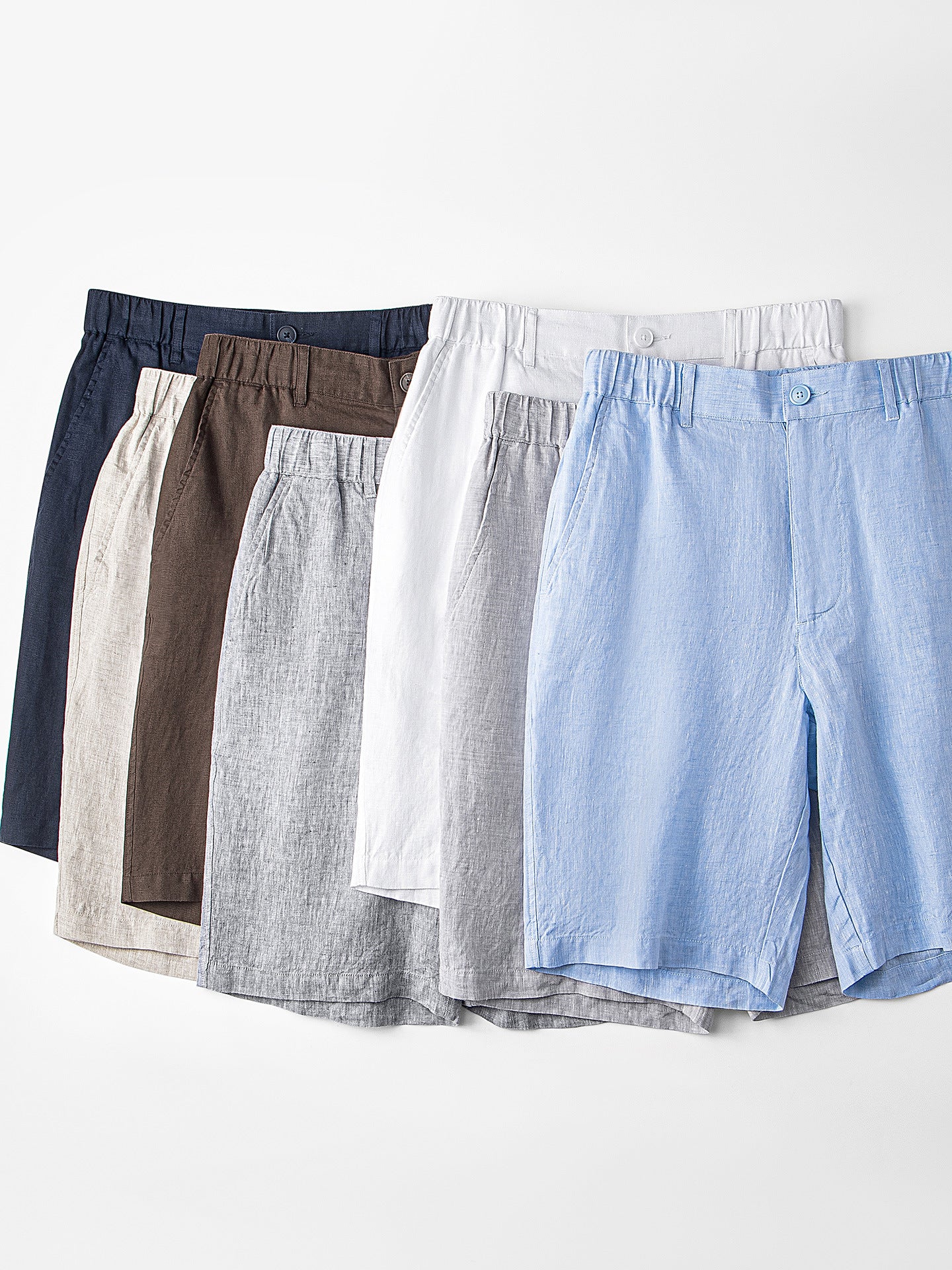 Men's Summer Linen Casual Shorts Riviera Ease